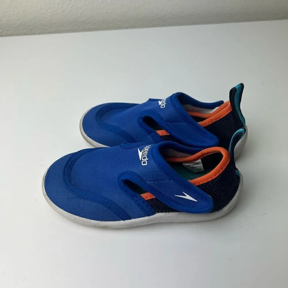 Speedo Kids Boys M (7-8)Hybrid Blue Water Shoes